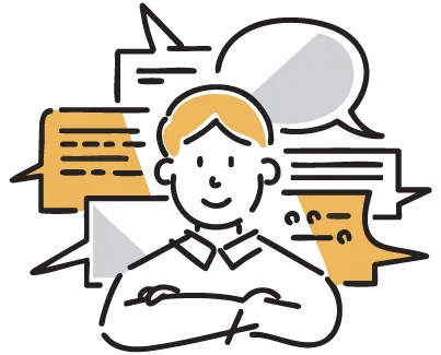 学ぶ生徒のイラスト